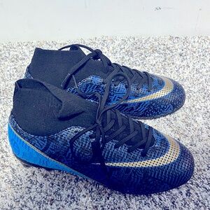 Kids Soccer Cleats Boys Girls Firm Ground Professional Athletic Outdoor Football